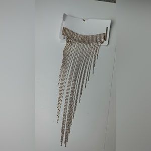 New Silver Choker Style Chandelier Necklace